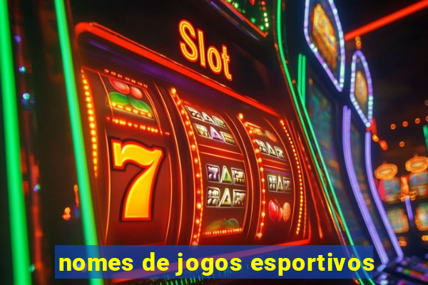 nomes de jogos esportivos